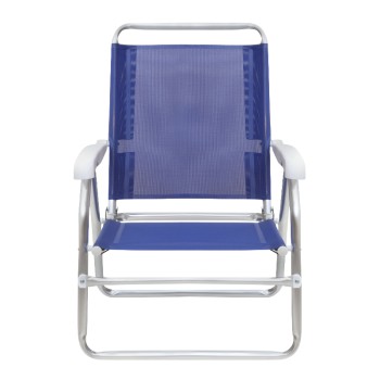 Καρεκλάκι παραλίας Alu Megapap αλουμινίου χρώμα μπλε 54x52x80εκ.