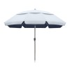 Ομπρέλα θαλάσσης αλουμινίου Malibu Megapap με UPF 50+ προστασία χρώμα ασημί - μπλε Ø2m