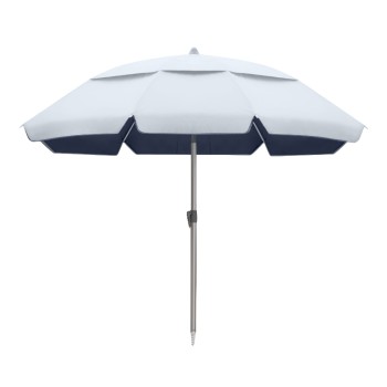 Ομπρέλα θαλάσσης αλουμινίου Malibu Megapap με UPF 50+ προστασία χρώμα ασημί - μπλε Ø2m