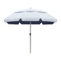 Ομπρέλα θαλάσσης αλουμινίου Malibu Megapap με UPF 50+ προστασία χρώμα ασημί - μπλε Ø2m
