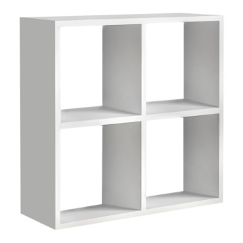 Βιβλιοθήκη Cube Megapap χρώμα λευκό 60x23x60εκ.