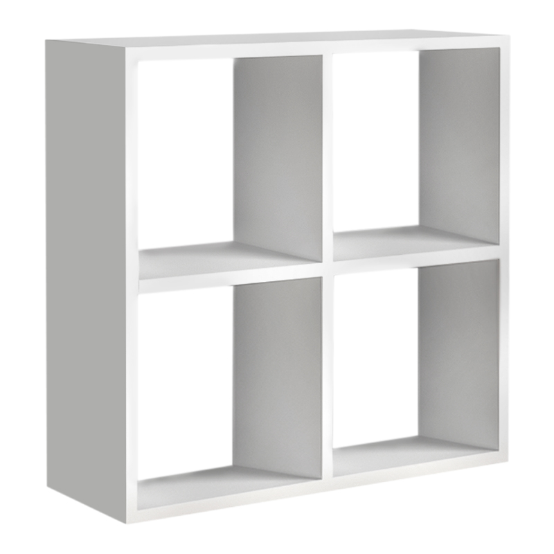 Βιβλιοθήκη Cube Megapap χρώμα λευκό 60x23x60εκ.