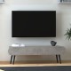 Έπιπλο τηλεόρασης Lotus Megapap χρώμα γκρι ρετρό 120x30x40εκ. Έπιπλο τηλεόρασης Lotus Megapap χρώμα γκρι ρετρό 120x30x40εκ.