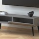 Έπιπλο τηλεόρασης Lotus Megapap χρώμα γκρι ρετρό 120x30x40εκ. Έπιπλο τηλεόρασης Lotus Megapap χρώμα γκρι ρετρό 120x30x40εκ.