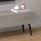Έπιπλο τηλεόρασης Lotus Megapap χρώμα γκρι ρετρό 120x30x40εκ. Έπιπλο τηλεόρασης Lotus Megapap χρώμα γκρι ρετρό 120x30x40εκ.