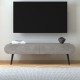 Έπιπλο τηλεόρασης Lotus Megapap χρώμα γκρι ρετρό 120x30x40εκ. Έπιπλο τηλεόρασης Lotus Megapap χρώμα γκρι ρετρό 120x30x40εκ.