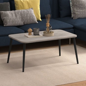 Τραπεζάκι σαλονιού Soul Megapap χρώμα γκρι ρετρό 90x55x41εκ.