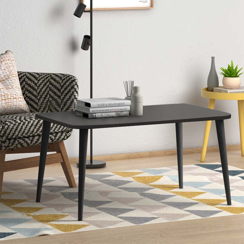 Τραπεζάκι σαλονιού Soul Megapap χρώμα μαύρο 90x55x41εκ.