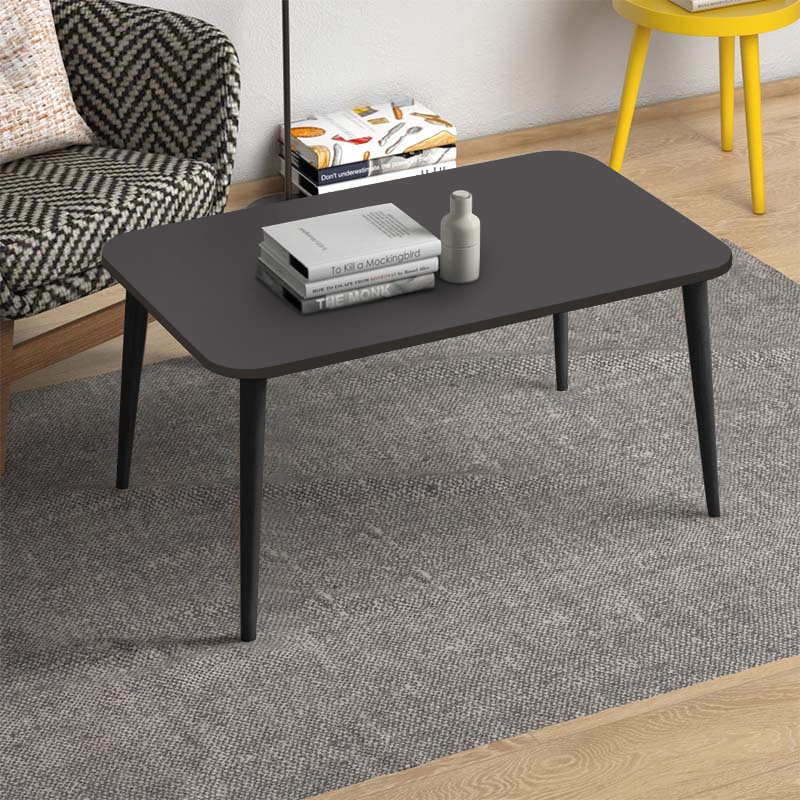 Τραπεζάκι σαλονιού Soul Megapap χρώμα μαύρο 90x55x41εκ.