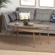 Βοηθητικά τραπεζάκια Elips Megapap από μελαμίνη χρώμα pine oak 116x46x46εκ. Βοηθητικά τραπεζάκια Elips Megapap από μελαμίνη χρώμα pine oak 116x46x46εκ.