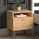 Κομοδίνο Luce Megapap από μελαμίνη χρώμα oak 40x30x47,6εκ. Κομοδίνο Luce Megapap από μελαμίνη χρώμα oak 40x30x47,6εκ.