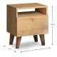 Κομοδίνο Luce Megapap από μελαμίνη χρώμα oak 40x30x47,6εκ. Κομοδίνο Luce Megapap από μελαμίνη χρώμα oak 40x30x47,6εκ.