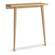 Κονσόλα επιτοίχια Fiona Megapap από μελαμίνη χρώμα oak 60x22x73εκ.