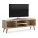 Έπιπλο τηλεόρασης Loren Megapap από μελαμίνη χρώμα oak 120x30x40εκ. Έπιπλο τηλεόρασης Loren Megapap από μελαμίνη χρώμα oak 120x30x40εκ.