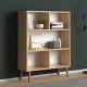 Βιβλιοθήκη μελαμίνης Cube Megapap χρώμα oak 80x24x100εκ. Βιβλιοθήκη μελαμίνης Cube Megapap χρώμα oak 80x24x100εκ.