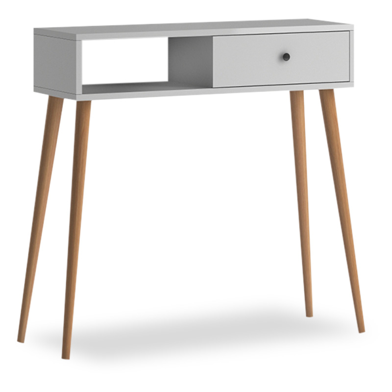 Κονσόλα Napoli Megapap χρώμα λευκό 90x29x88εκ.