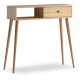 Κονσόλα μελαμίνης Napoli Megapap χρώμα oak 90x29x88εκ.