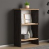 Βιβλιοθήκη Flora Megapap χρώμα industrial grey - oak 52x25x80εκ.