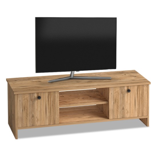 Έπιπλο τηλεόρασης Cube Megapap από μελαμίνη χρώμα pine 120x30x40εκ. Έπιπλο τηλεόρασης Cube Megapap από μελαμίνη χρώμα pine 120x30x40εκ.