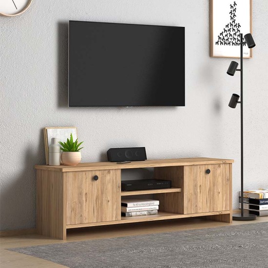 Έπιπλο τηλεόρασης Cube Megapap από μελαμίνη χρώμα pine 120x30x40εκ. Έπιπλο τηλεόρασης Cube Megapap από μελαμίνη χρώμα pine 120x30x40εκ.