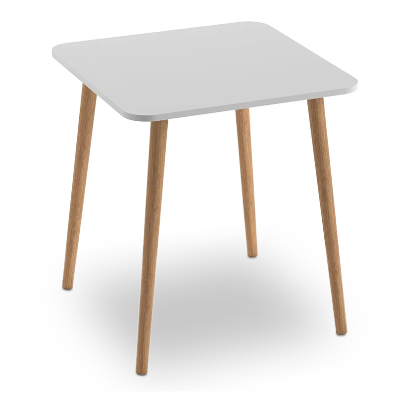 Τραπέζι Kare Megapap χρώμα λευκό 70x70x72εκ.