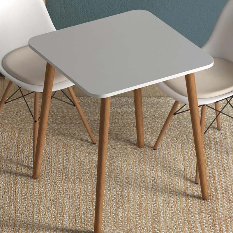 Τραπέζι Kare Megapap χρώμα λευκό 70x70x72εκ.