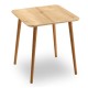 Τραπέζι Kare Megapap από μελαμίνη χρώμα oak 70x70x72εκ. Τραπέζι Kare Megapap από μελαμίνη χρώμα oak 70x70x72εκ.