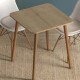 Τραπέζι Kare Megapap από μελαμίνη χρώμα oak 70x70x72εκ. Τραπέζι Kare Megapap από μελαμίνη χρώμα oak 70x70x72εκ.