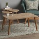 Τραπεζάκι σαλονιού σετ 4 τμχ Soul Megapap χρώμα oak 90x55x43εκ. Τραπεζάκι σαλονιού σετ 4 τμχ Soul Megapap χρώμα oak 90x55x43εκ.