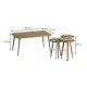 Τραπεζάκι σαλονιού σετ 4 τμχ Soul Megapap χρώμα oak 90x55x43εκ. Τραπεζάκι σαλονιού σετ 4 τμχ Soul Megapap χρώμα oak 90x55x43εκ.