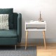 Κομοδίνο Fiona Megapap χρώμα λευκό 45x30x58εκ. Κομοδίνο Fiona Megapap χρώμα λευκό 45x30x58εκ.