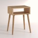 Κομοδίνο Fiona Megapap χρώμα pine oak 45x30x58εκ.