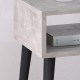 Κομοδίνο Fiona Megapap χρώμα γκρι ρετρό 45x30x58εκ. Κομοδίνο Fiona Megapap χρώμα γκρι ρετρό 45x30x58εκ.