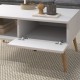 Τραπεζάκι σαλονιού Napoli Megapap χρώμα λευκό 90x50x44εκ. Τραπεζάκι σαλονιού Napoli Megapap χρώμα λευκό 90x50x44εκ.