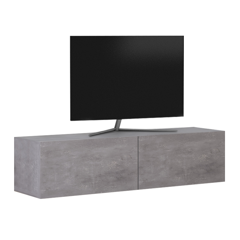 Έπιπλο τηλεόρασης επιτοίχιο Palm Megapap χρώμα γκρι ρετρό 120x32x30εκ.