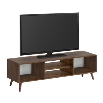 Έπιπλο τηλεόρασης Loren Megapap χρώμα καρυδί 120x30x40εκ.