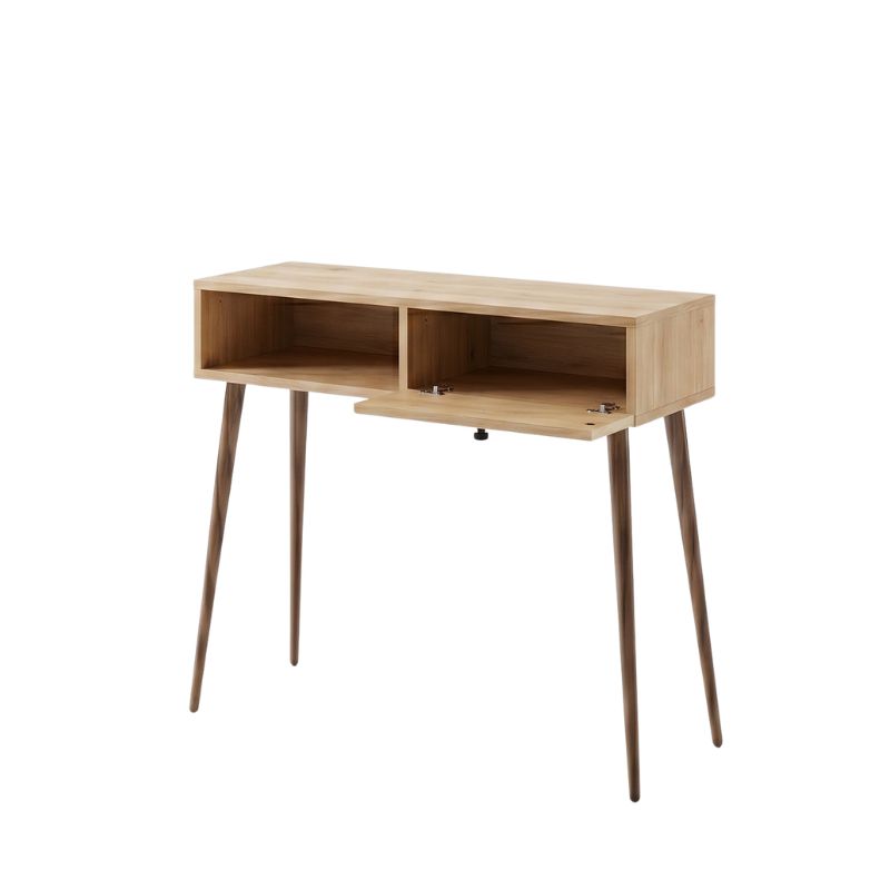 Κονσόλα Napoli Megapap χρώμα sapphire oak 90x29x88εκ.