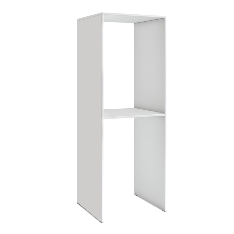 Έπιπλο πλυντηρίου - στεγνωτηρίου Evgenia Megapap χρώμα λευκό 70x60x180εκ.