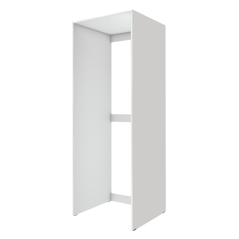 Έπιπλο πλυντηρίου - στεγνωτηρίου Zakar Megapap χρώμα λευκό 70x60x180εκ.