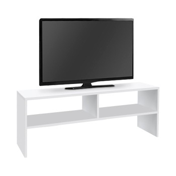 Έπιπλο τηλεόρασης Beirut Megapap χρώμα λευκό 120x30x40εκ.