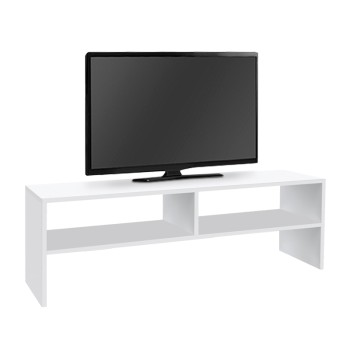 Έπιπλο τηλεόρασης Beirut Megapap χρώμα λευκό 150x30x40εκ.