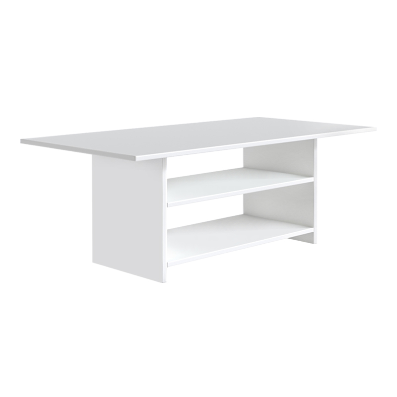 Τραπεζάκι σαλονιού Dallas Megapap χρώμα λευκό 90x50x45εκ.