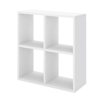 Βιβλιοθήκη Cube Megapap χρώμα λευκό 60x20x60εκ.