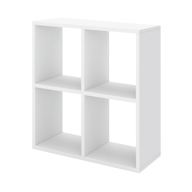 Βιβλιοθήκη Cube Megapap χρώμα λευκό 60x20x60εκ.