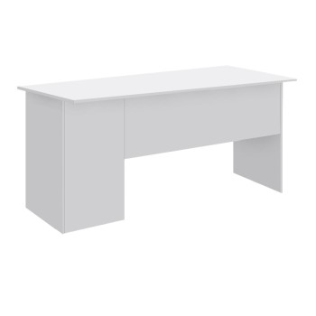 Γραφείο εργασίας με κλειδαριά Moto Megapap χρώμα λευκό 150x80x75εκ.