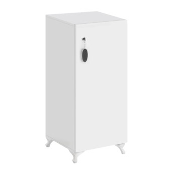 Ντουλάπι με κλειδαριά Zehra Megapap χρώμα λευκό 30x32x88εκ.
