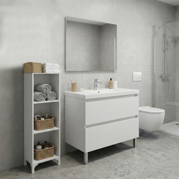 Βιβλιοθήκη - Ραφιέρα Clare Megapap χρώμα λευκό 30x20x108εκ.