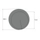 Καθρέφτης τοίχου Moon Megapap χρώμα γκρι 88x88x2,2εκ. Καθρέφτης τοίχου Moon Megapap χρώμα γκρι 88x88x2,2εκ.