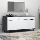 Μπουφές μελαμίνης Sila Megapap χρώμα λευκό - γκρι 140x45x72εκ. Μπουφές μελαμίνης Sila Megapap χρώμα λευκό - γκρι 140x45x72εκ.