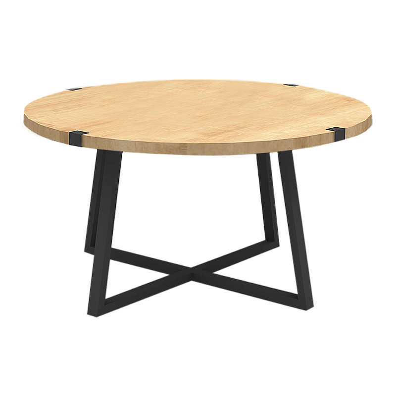 Τραπεζάκι σαλονιού Mauricio Megapap χρώμα φυσικό οξιάς - ανθρακί 78x78x43εκ.